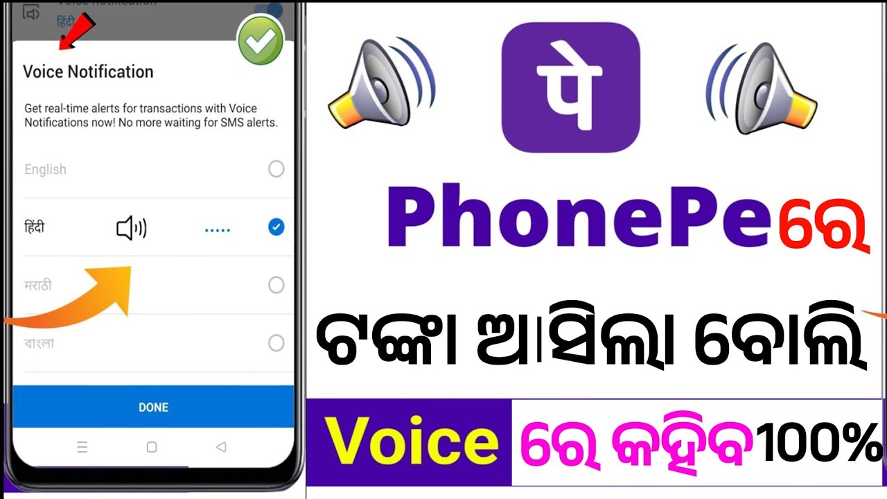 Phone Pe Voice Notification Kemiti Chalu Kariba || How To Enable Phone Pe Voice Alert Odia
