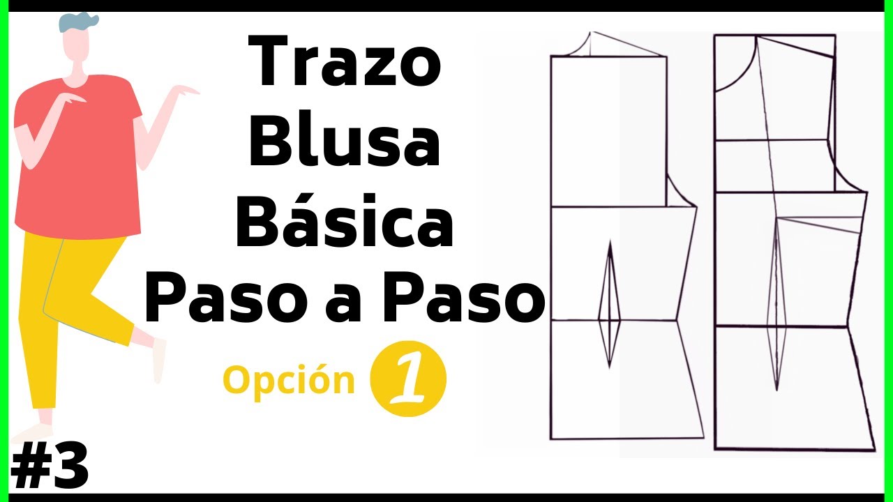 #3 Trazo 👕 Básico de Blusa 🔴