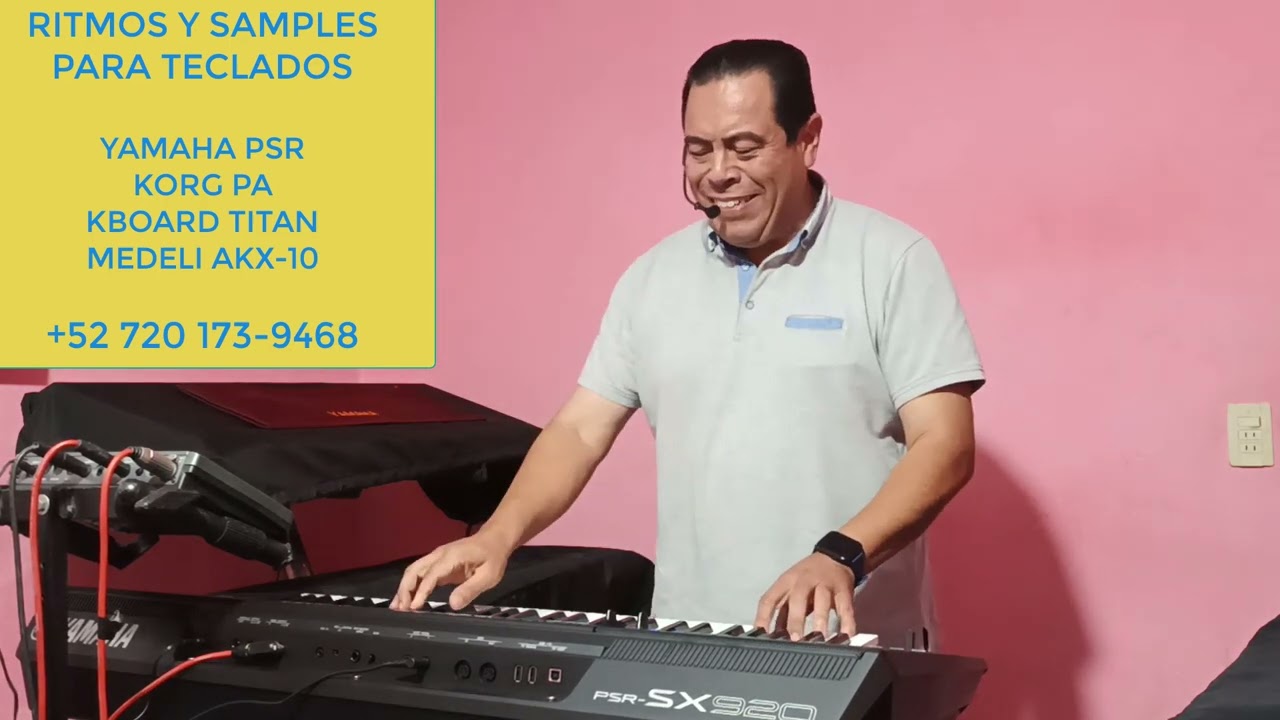 ANGELES NEGROS Y MAS RITMO PARA TECLADOS TOCADO EN YAMAHA PSR SX 920