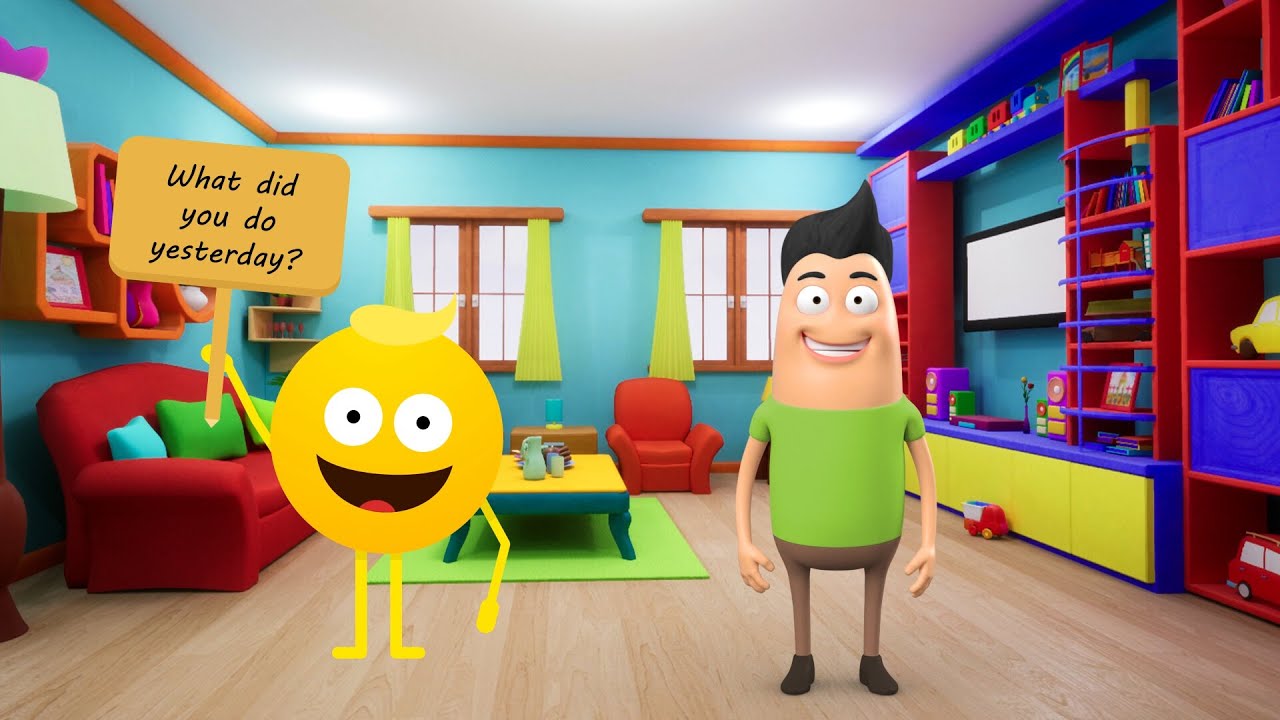 Past Tense - Simple Past Song - English Song For Kids - Music For Kids -#kidslearning #English