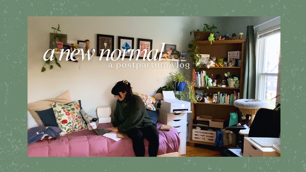 vlog | navigating postpartum, life with a newborn, and knitting
