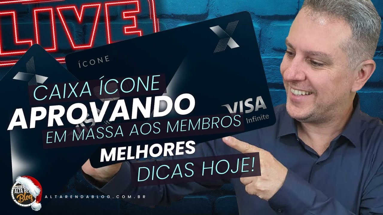 💳LIVE: CAIXA ÍCONE APROVANDO GERAL O SEGREDO PARA VOCÊ CONSEGUIR O SEU VISA ILIMITADO DA CAIXA HOJE