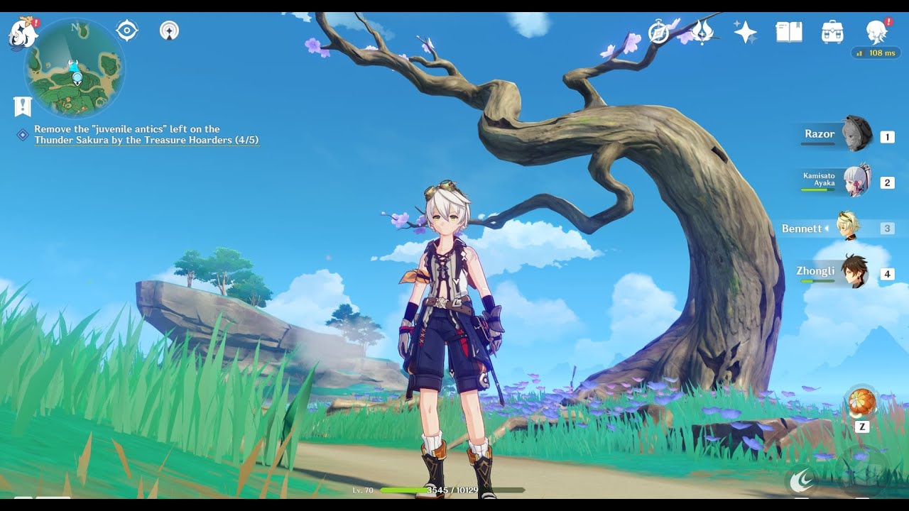 All location thunder sakura (Miyuki world quest)