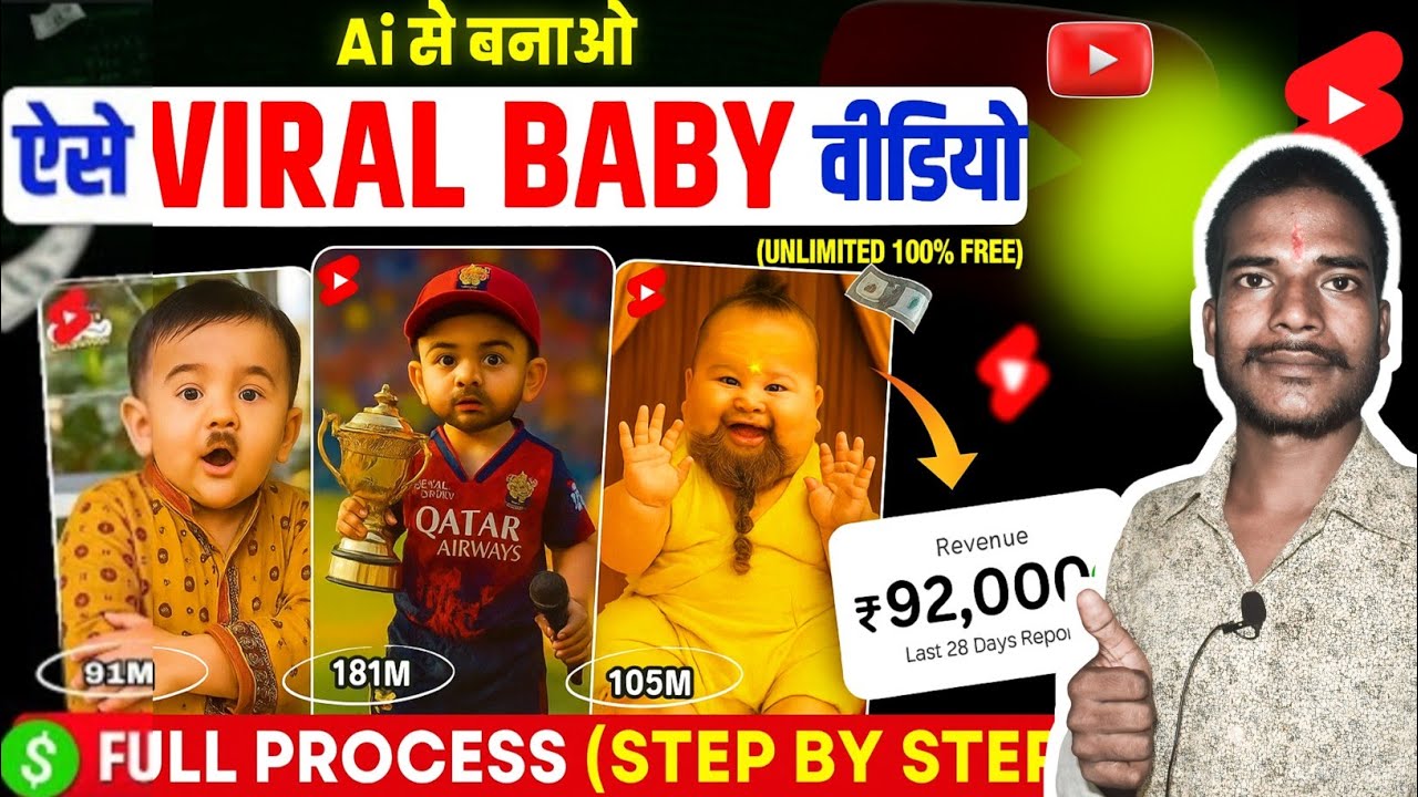 🔴 Ai video kaise banaye | Viral Baby Podcast video kaise banaye | Ai se video kaise banaye (FREE)