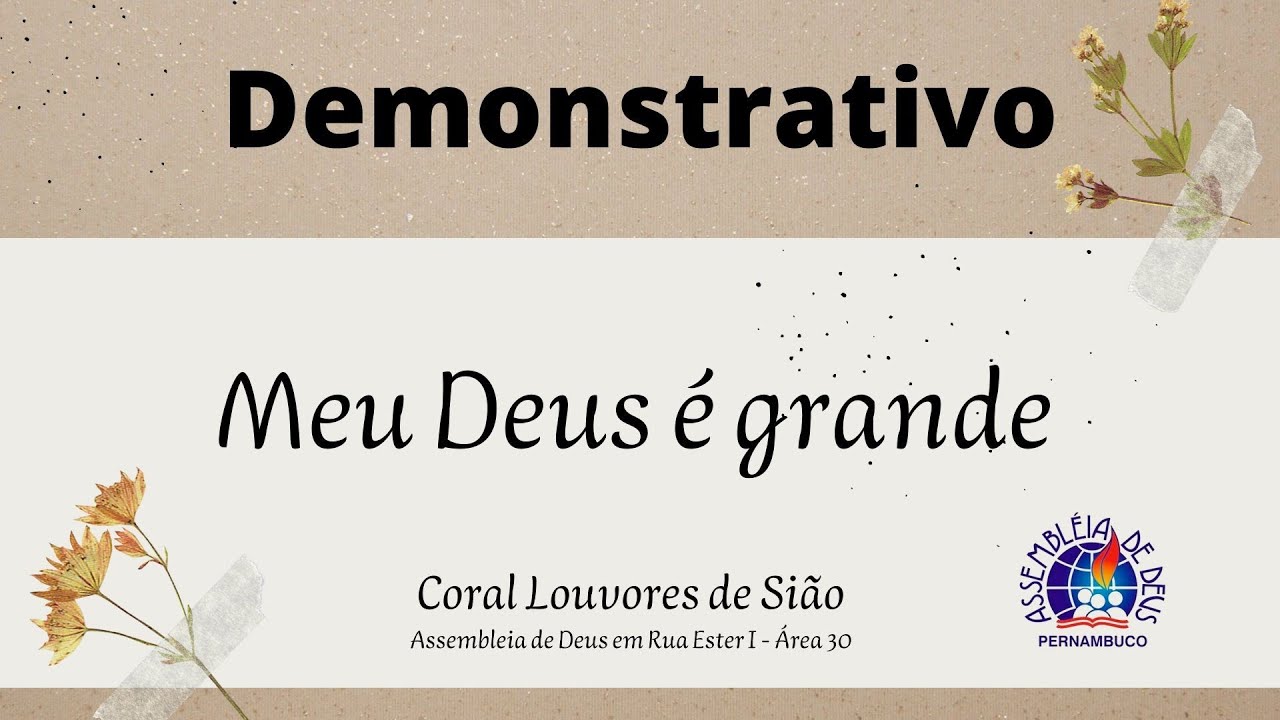 Meu Deus é grande - Kit Demonstrativo