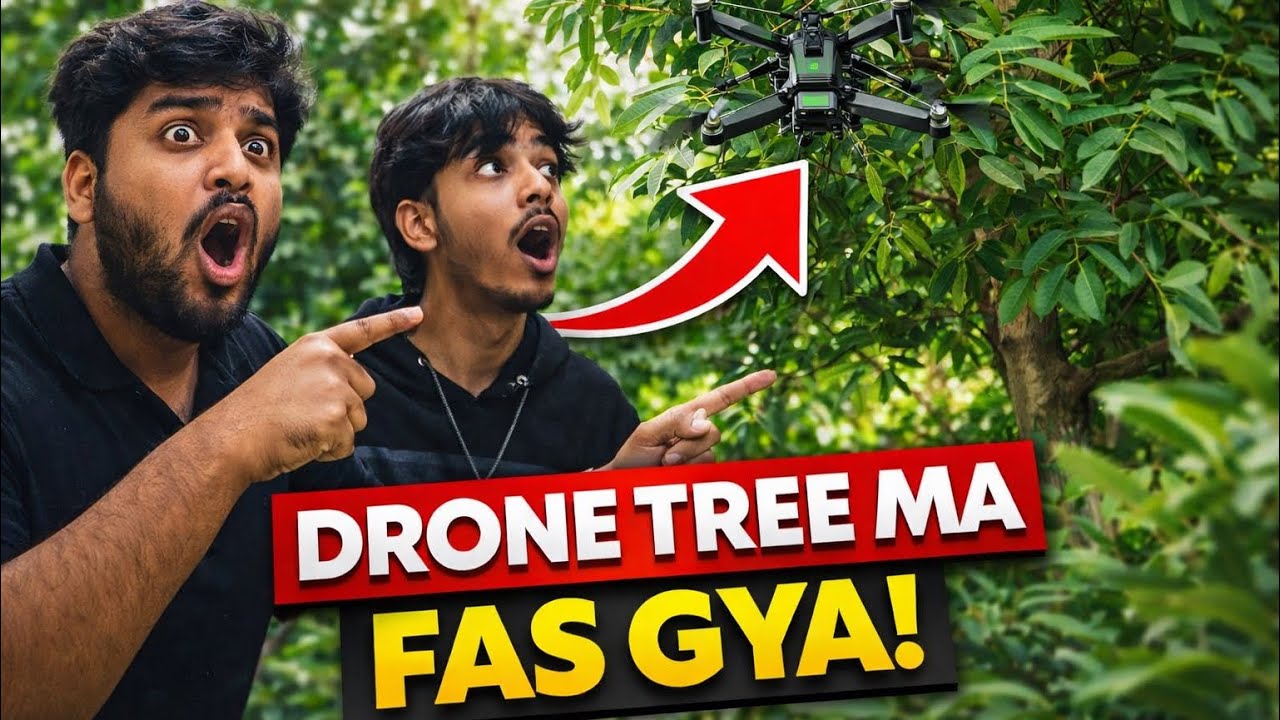 Drone Tree Ma Fas Gya | Drone Tut Gya 🙂
