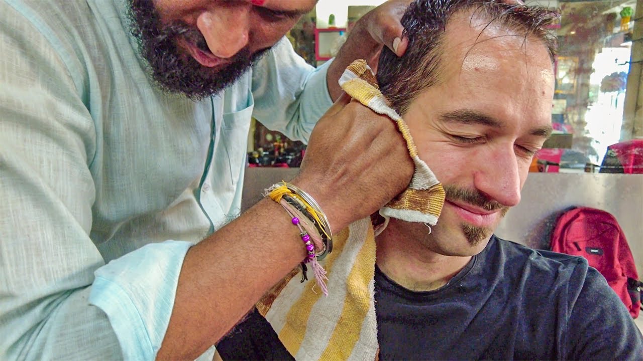 MASTER Ear Crack / Shave / Facial /  Head Massage [ASMR] - Pune 🇮🇳