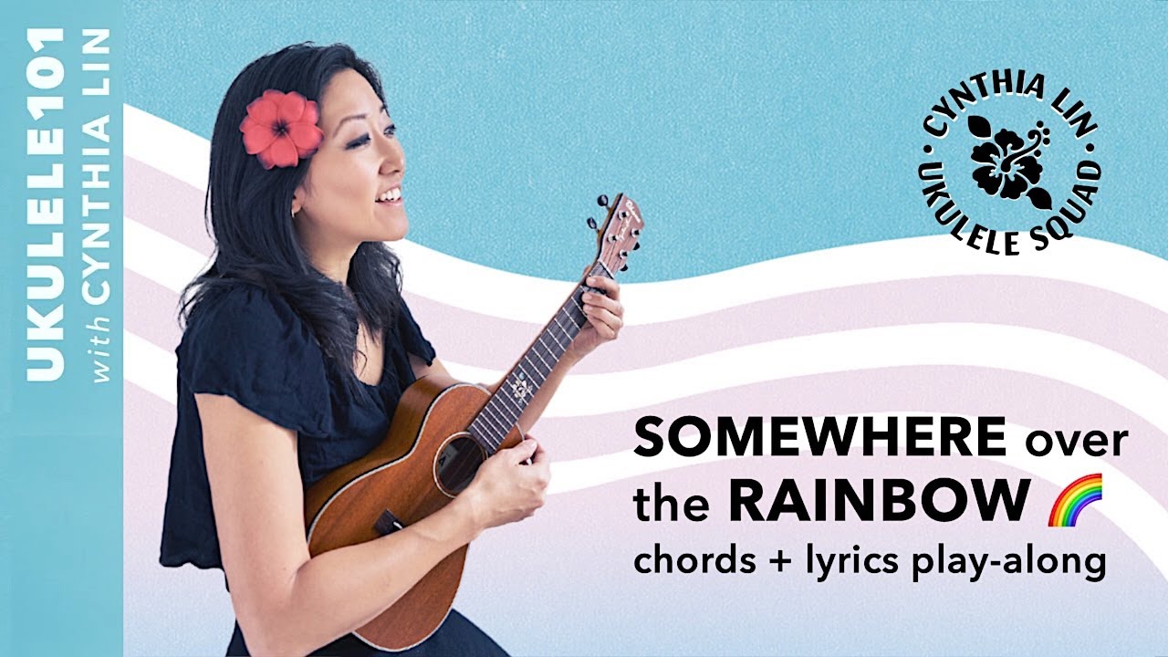 🌈Somewhere Over the Rainbow🌈 Play-Along | #ukulele101 with #CynthiaLin