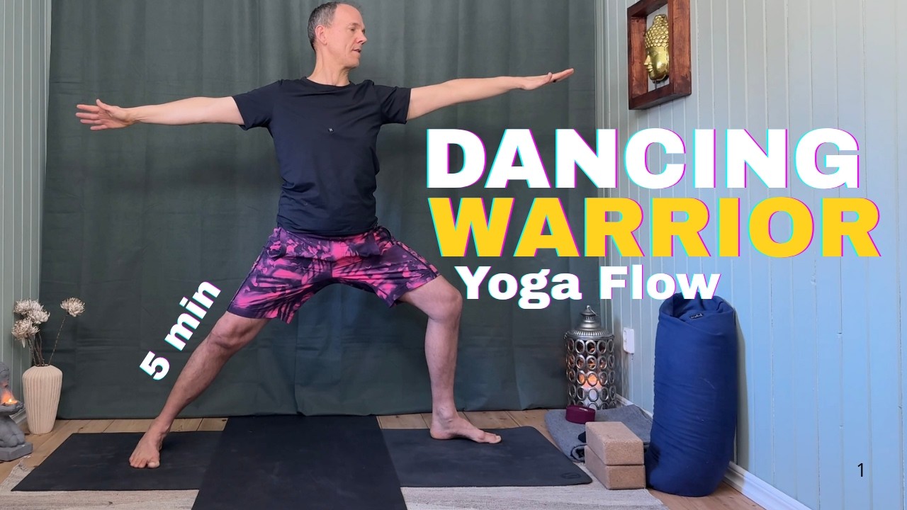 Dancing Warrior Flow: 5 min Yoga för Flow & Fokus (Instruktion)