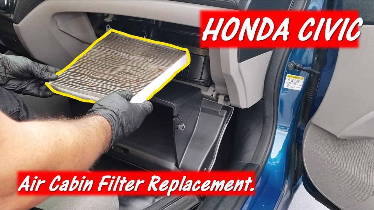 Cambiar Filtro de Aire de Cabina (Polen, Habitáculo) Aire Acond. Honda Civic. Cabin Air Filter