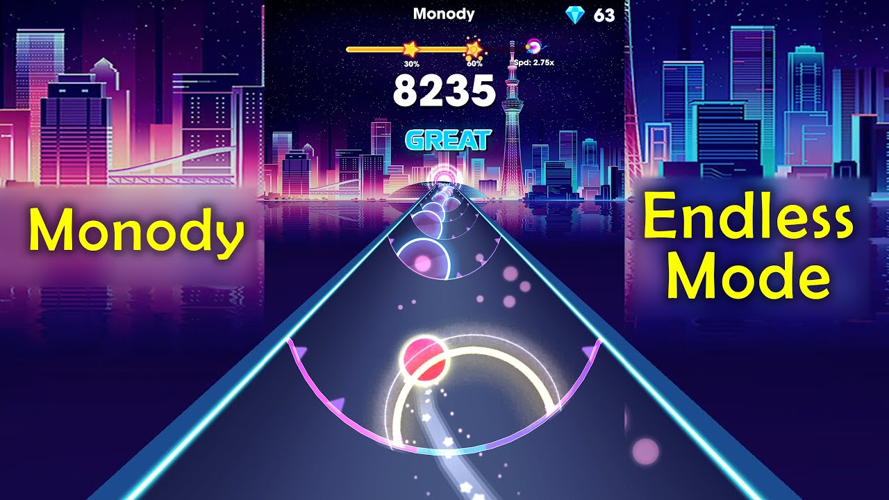 Beat Roller | TheFatRat - Monody ( Endless Mode )