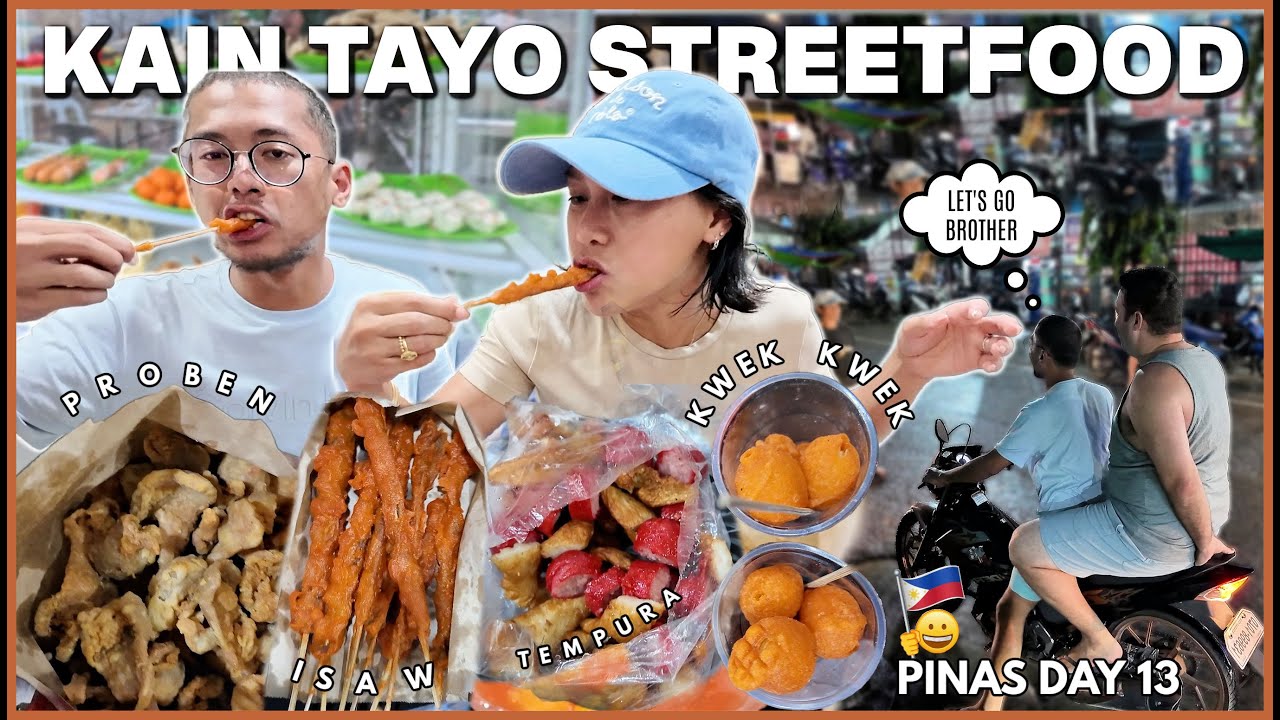 PINAS STREETFOOD MUKBANG! FINALLY NAKAPAG MASSAGE DIN! ❤️ | rhazevlogs