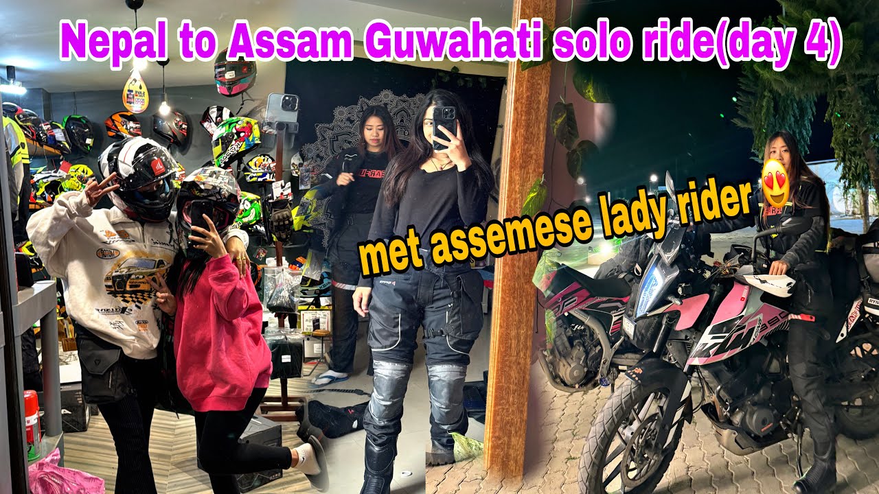 Stuck in between two trucks😳 eklai Guwahati pugey😭 @riderpunam
