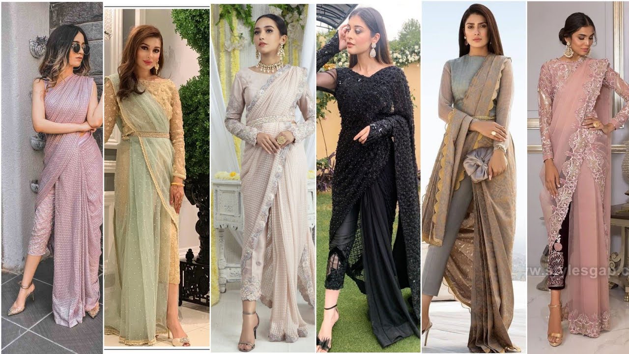 Latest Pant Saree Styles And Trends Collection|| Modern Saree Pants Designs|| #pantSaree #partywears