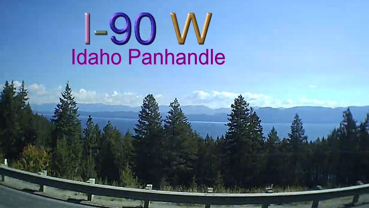 Scenic window view on I-90 W through Idaho in the Summer of 2020. Latitude  47.4° N