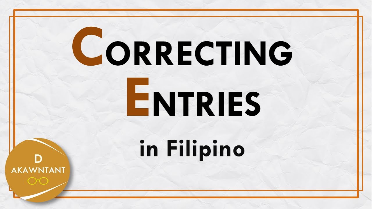 CORRECTING ENTRIES & Correcting a Trial Balance (Basic Accounting)