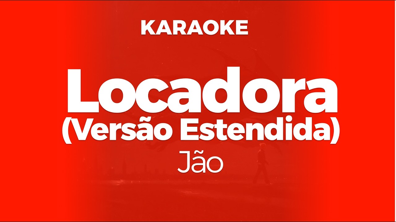 Karaoke Locadora (Versão Estendida) - Jão (Supernova) | Original Key (Cover)