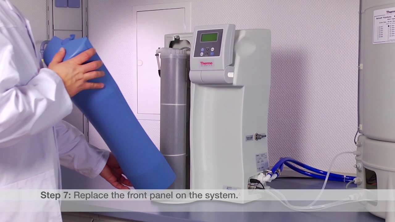 Changing Cartridge Consumables: Thermo Scientific Barnstead Pacific water purification system