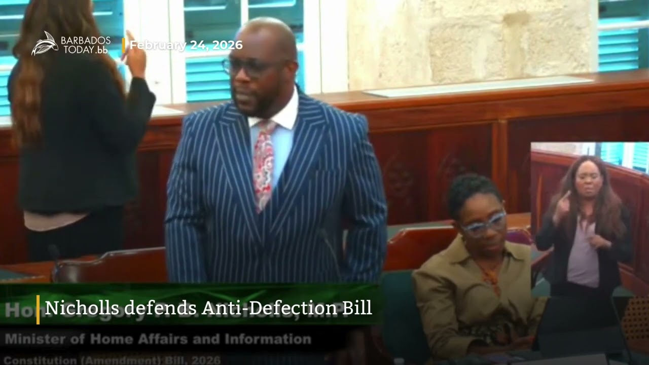 Nicholls defends Anti-Defection Bill