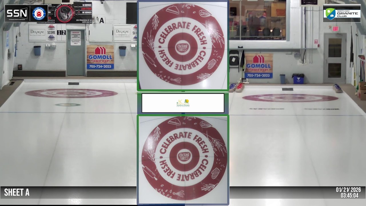 DWM Masters Bonspiel Draw # 5, SHEET A | 01-21-26