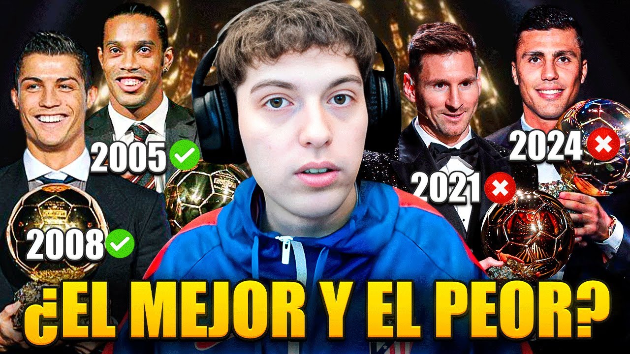LOS ULTIMOS 25 BALONES DE ORO (2000-2025) - ¿CUAL FUE EL MEJOR Y EL PEOR? DEBATE