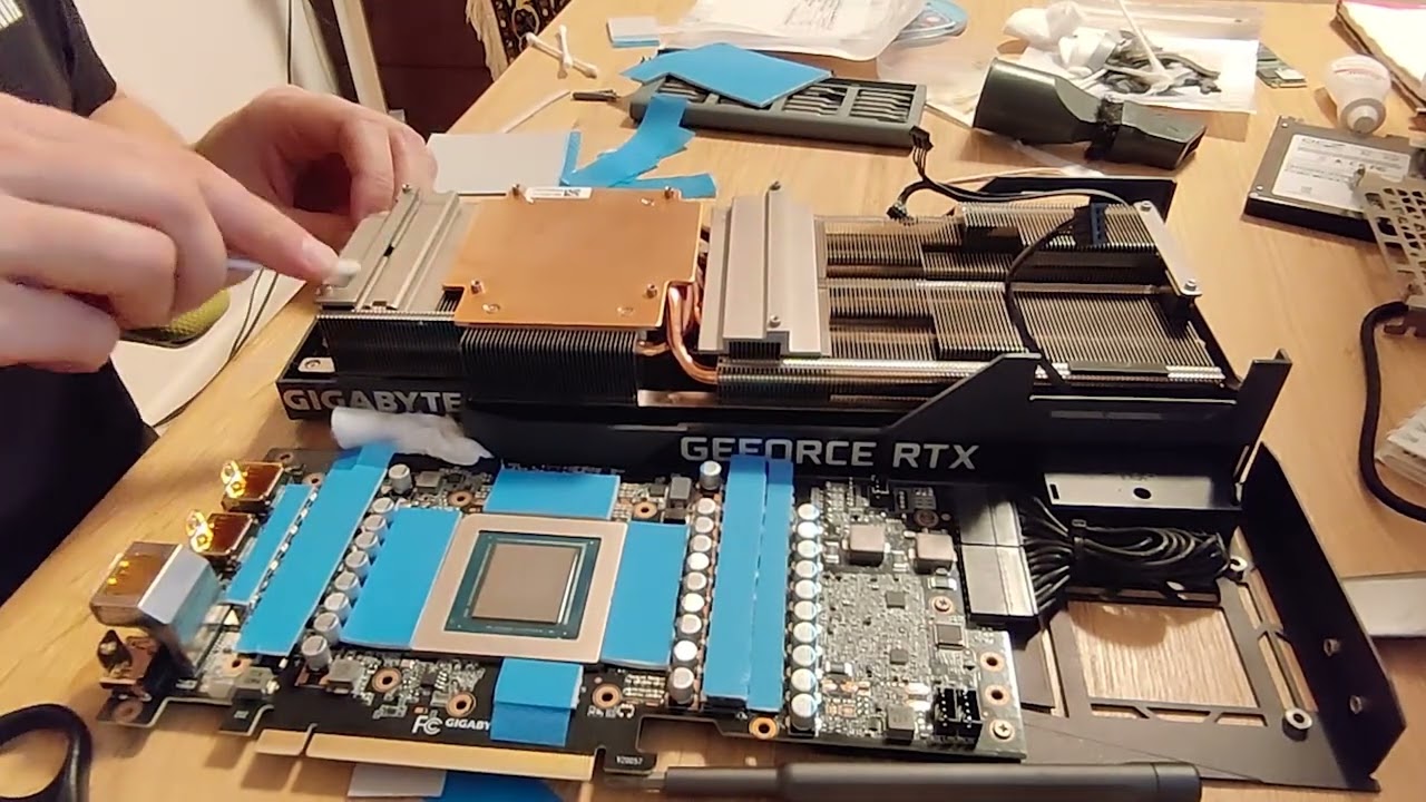 GIGABYTE EAGLE RTX 3080 TI - Maintenance, Replacing Thermal Pads and Thermal Paste on a Video Card