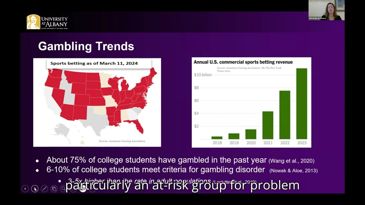 Webinar Replay- UAlbany- Understanding and Responding to Problem Gambling Among College Students