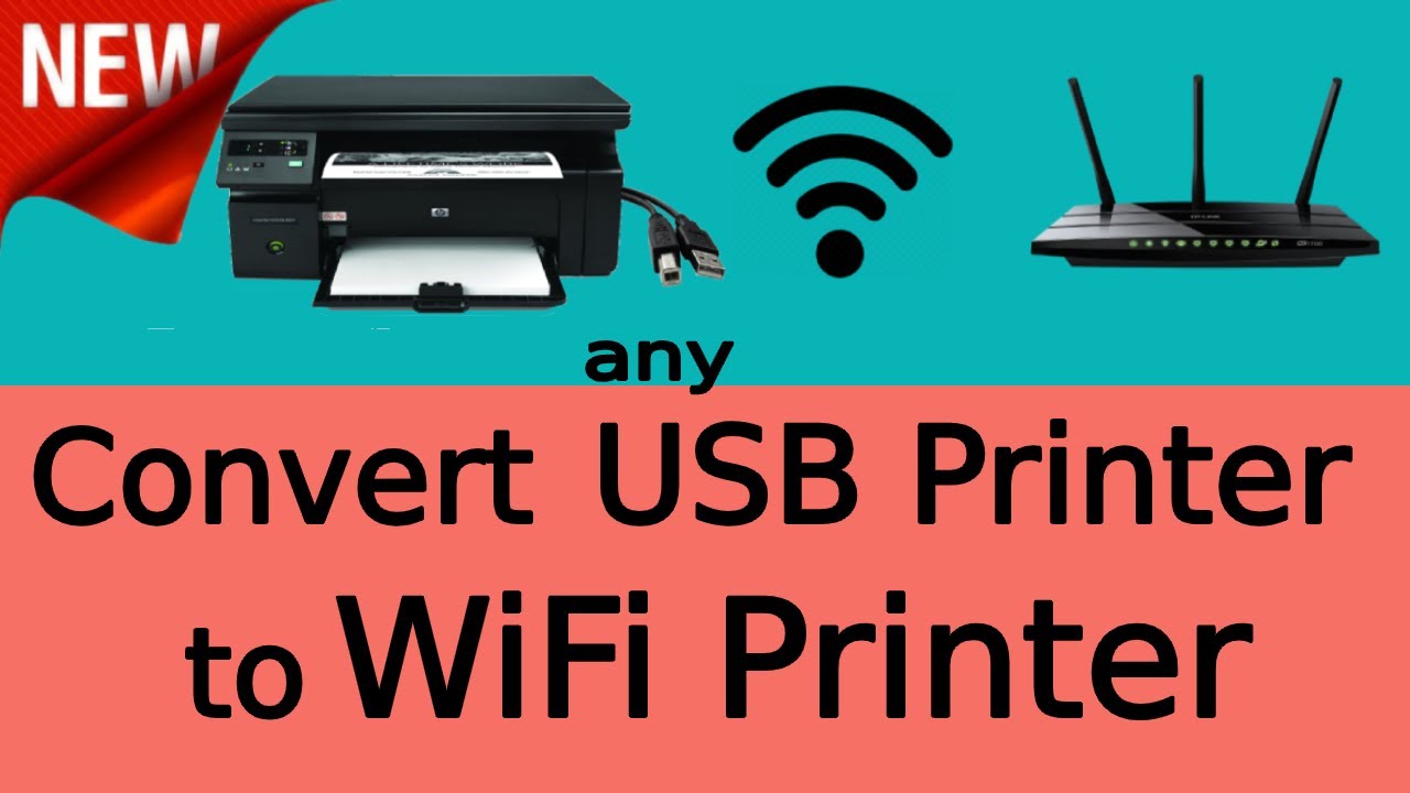 ✓Convert any USB Printer to WiFi Printer | Print From Android | Print Over WiFi Network WiFi Router
