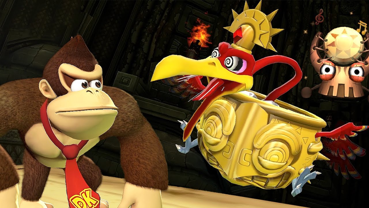 Donkey Kong Country Returns HD - World 3: Ruins (All KONG Letters & Puzzle Pieces)