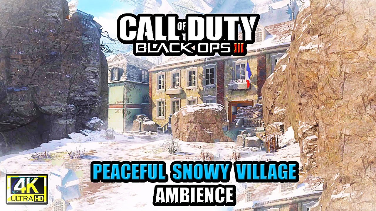 Peaceful Snowy Village Map 🌨️ | Black Ops III Infection Ambience
