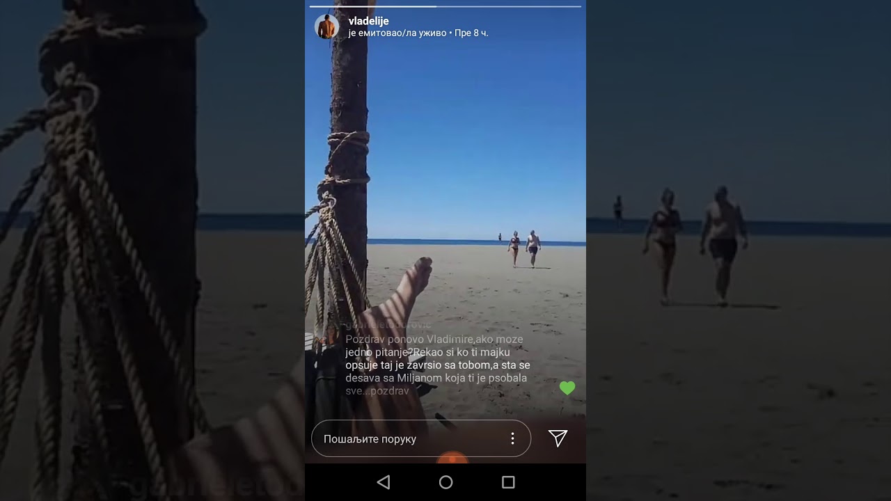 Vladimir Tomović uživo sa plaže o Staniji i Miljani Kulić