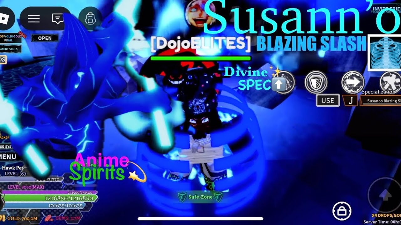 Susann’o Blazing Slash Divine Spec⬆️🩻 - Anime Spirits 