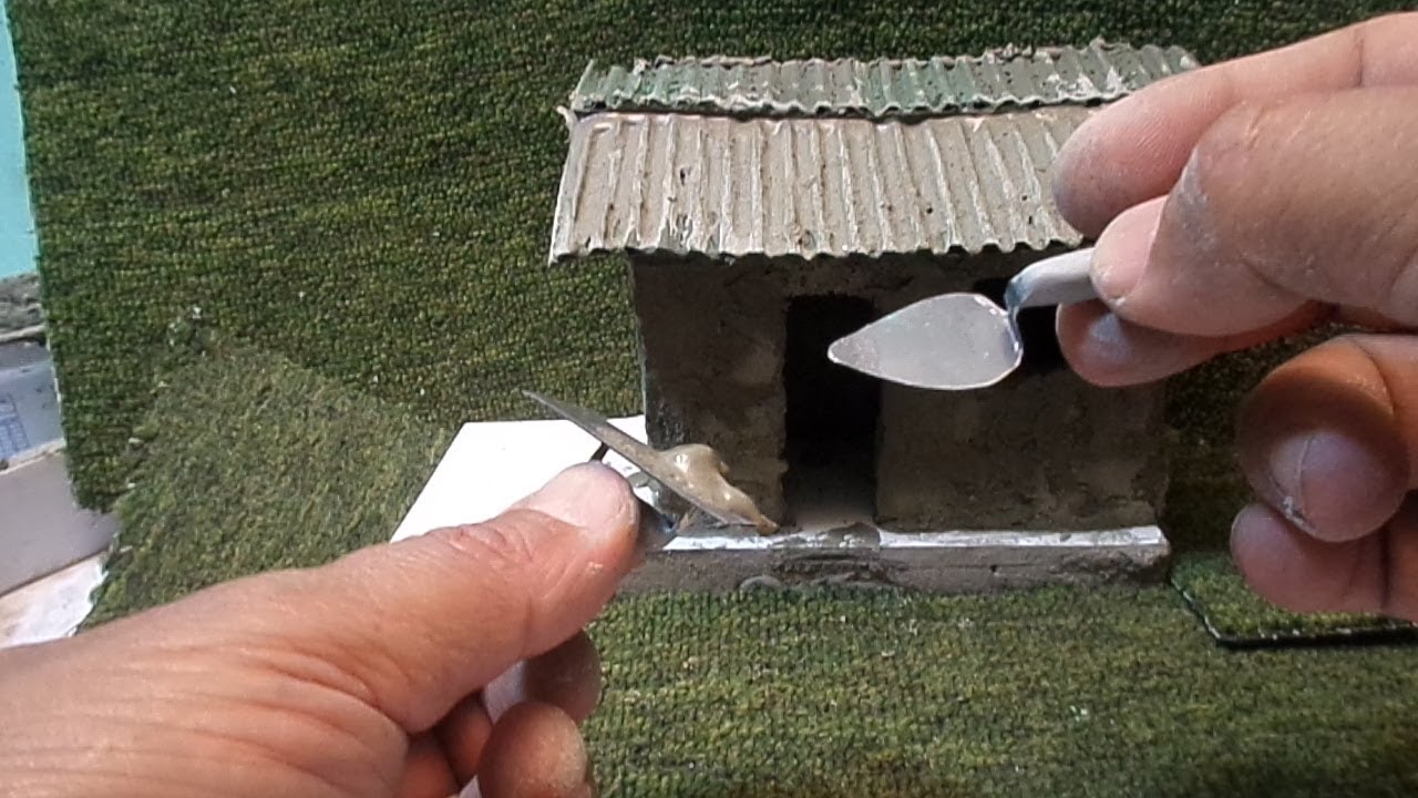 COMO FAZER UMA MINI COLHER DE PEDREIRO E UMA CASINHA#30