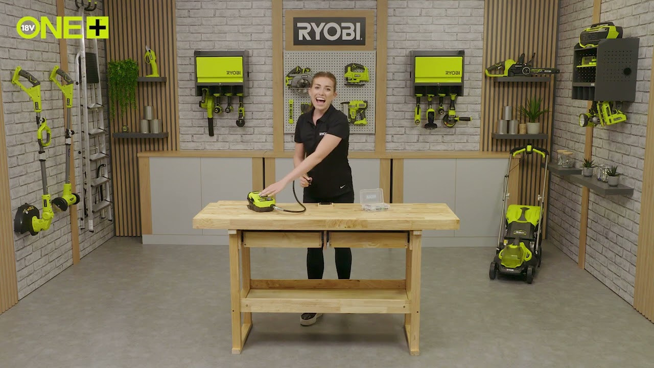 RYOBI® 18V ONE+™ Cordless Rotary Tool Station, with 35 accessories [RRTS18]