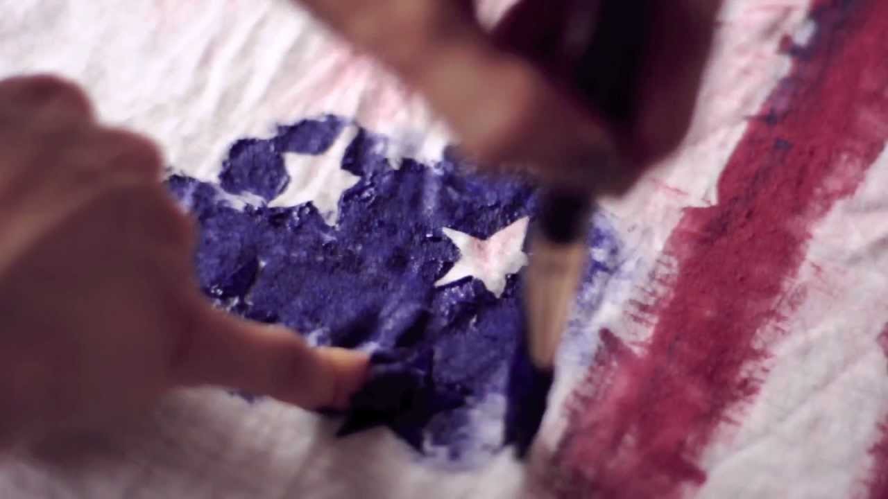 DIY American flag tank-top, tee, Balmain inspired video tutorial - DIY FASHION