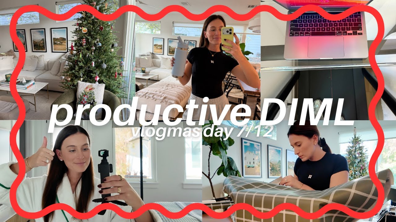День 7 VLOGMAS | Продуктивный день из моей жизни, работая из дома