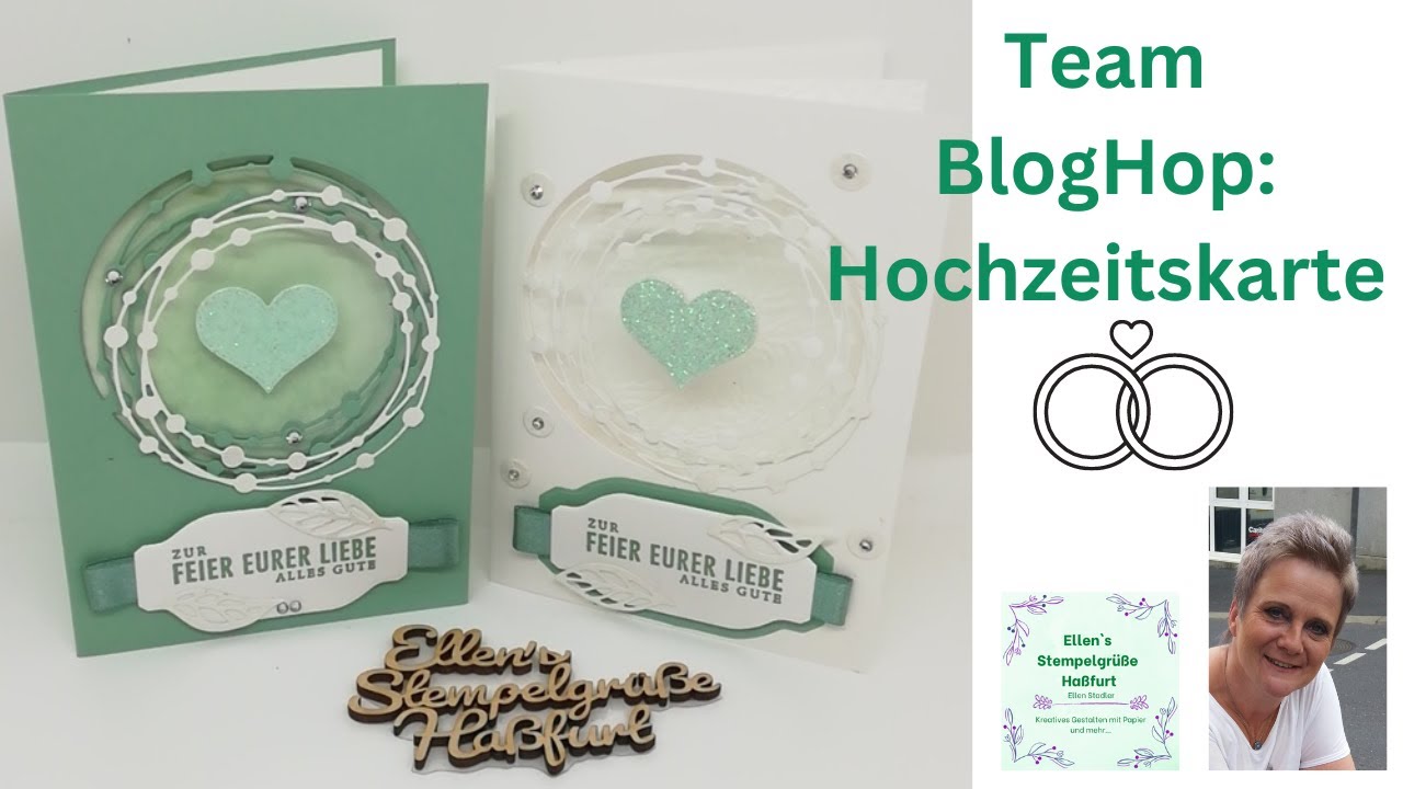 Hochzeitskarte mit dem Set Florale Freundschaft