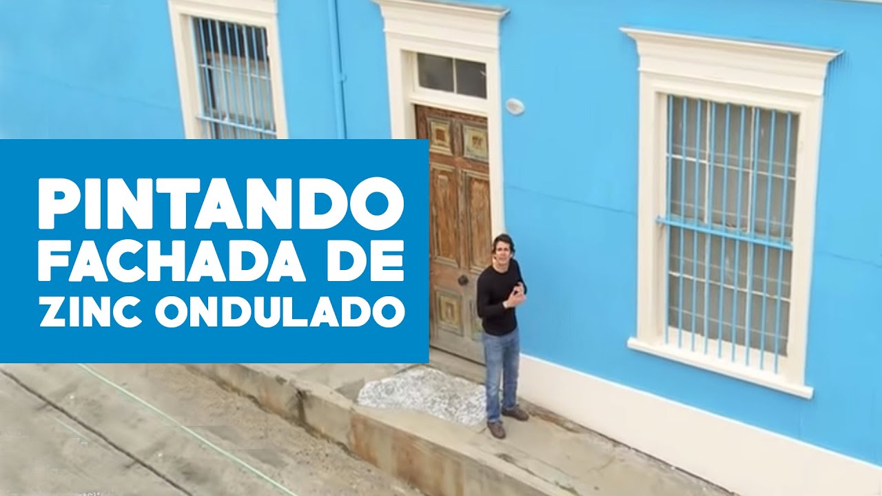 ¿Cómo pintar una fachada de zinc ondulado?