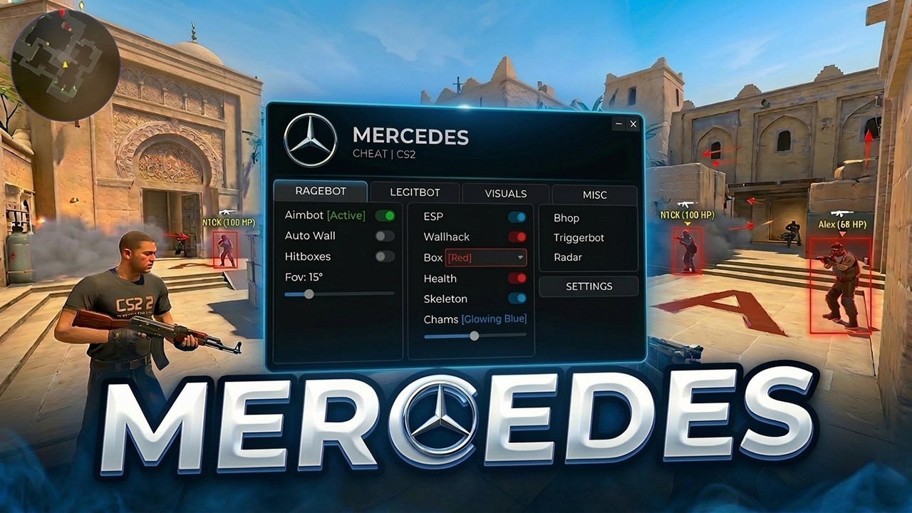 ЛУЧШИЙ ЛЕГИТНЫЙ ЧИТ ДЛЯ CS 2 | MERCEDES CS2