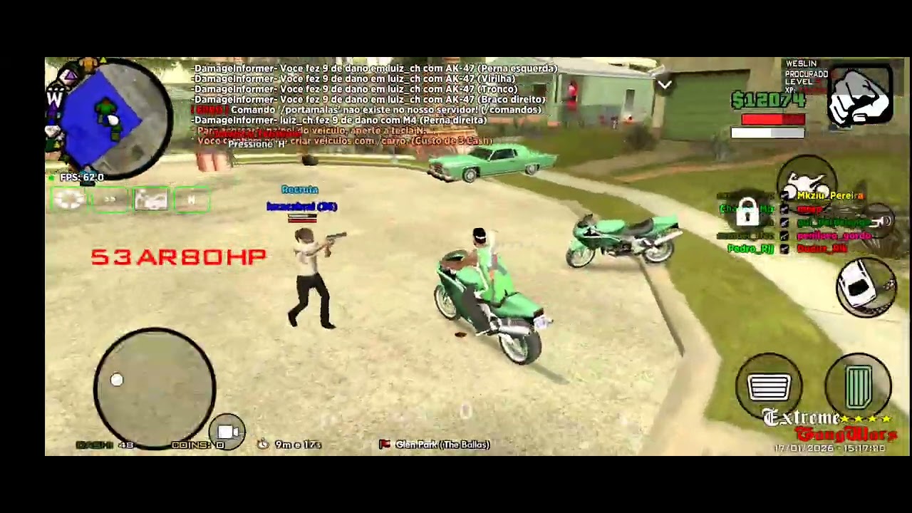 jogando Brasil roleplay extreme gangWARS