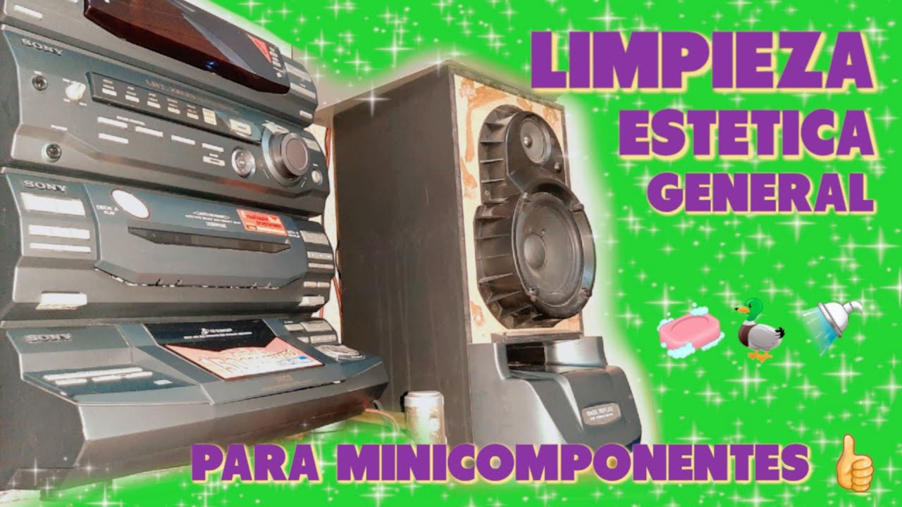 LIMPIEZA ESTETICA (EXTERIOR) PARA MINICOMPONENTES (CABEZAL - BAFLES)‼️😎🔊 TUTORIAL SENCILLO #69 🔊