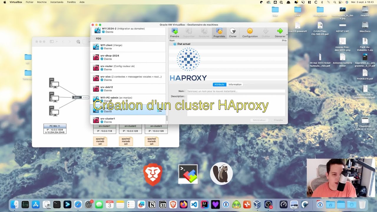 🖥️ Haute Disponibilité - Création des noeuds du cluster HAproxy (1/3)