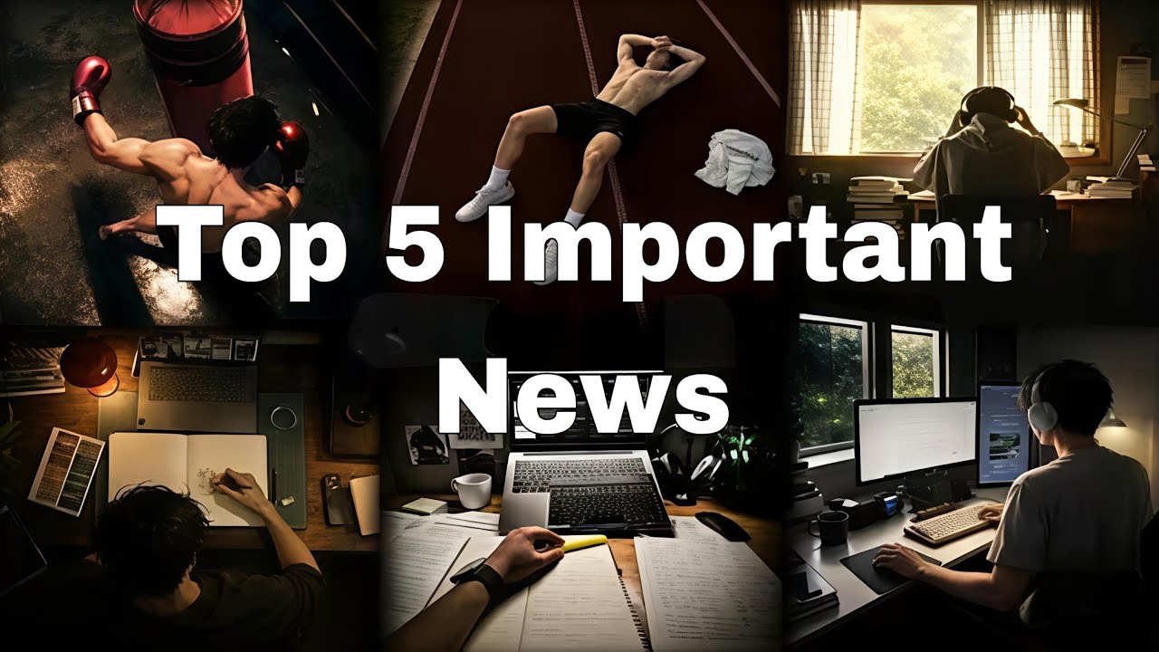 Top 5 News Today: Global Politics, India Updates, AI Tech, Sports & Entertainment🚀