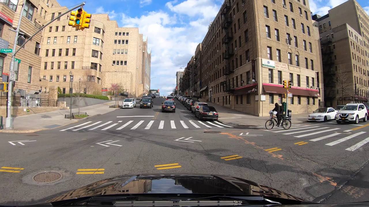 ⁴ᴷ⁶⁰ NYC State of Emergency : Upper Manhattan via Riverside Drive & Broadway (April 16, 2020)