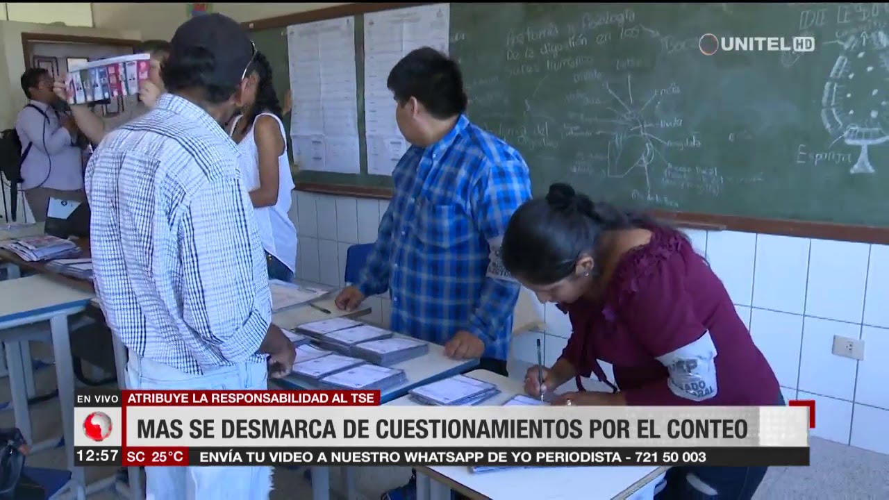 El MAS se desmarca de cuestionamiento por el conteo de votos