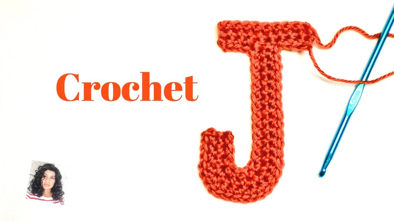How to crochet LETTER J- applique
