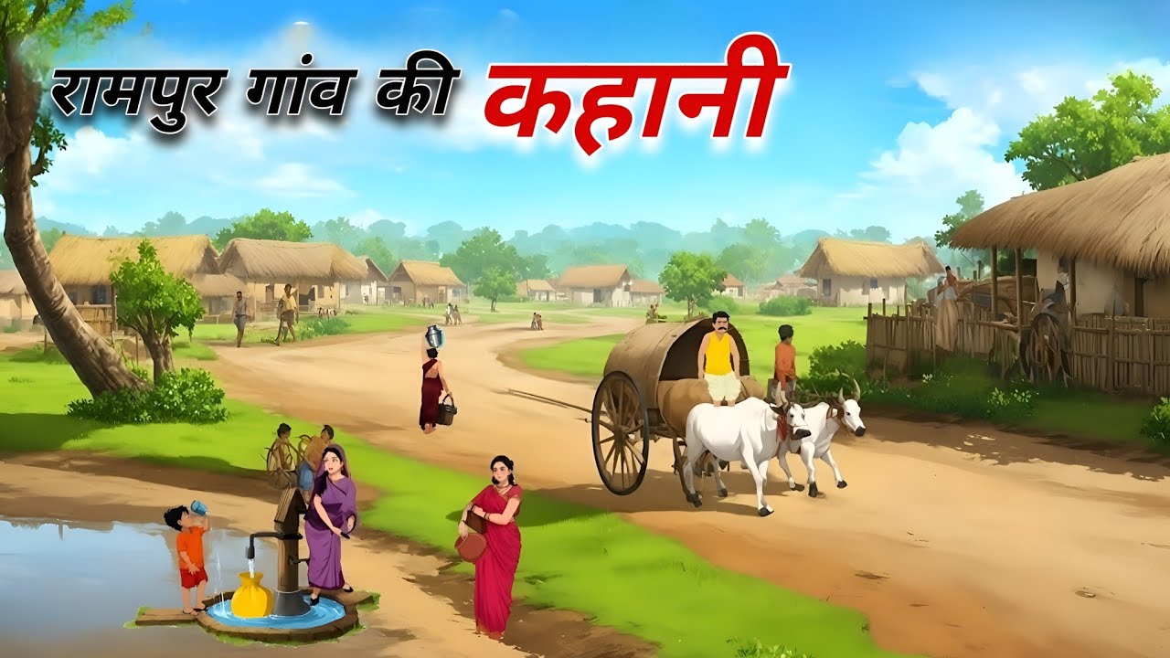 रामपुर गांव की कहानी | Rampur Gaon ki Hindi Kahani | Story | Kahani | Moral Stories | Crazy Toons