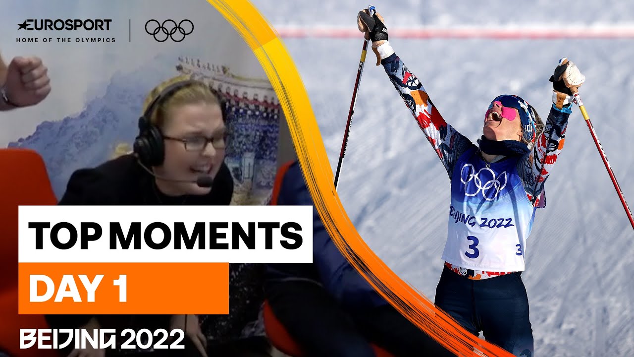 Norwegian commentator's amazing reaction to Gold medal |Top Moments - Day 1 | 2022 Winter Olympics