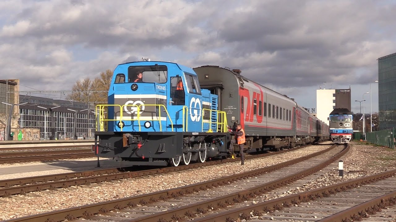 Тепловоз ТГМ23В-1425 на ст. Таллин-Балти / TGM23V-1425 at Tallinn main station