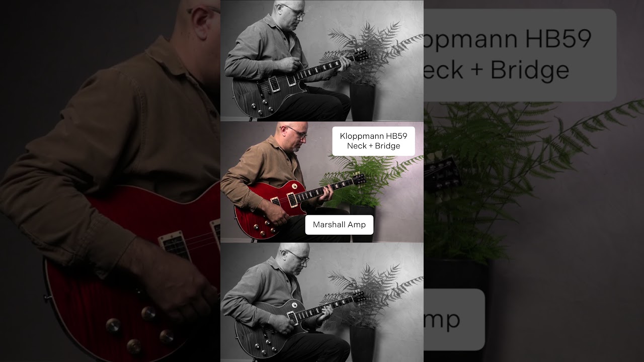How does the Kloppmann HB59 set respond to 3 different amps?